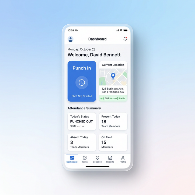 Fieldee app dashboard
